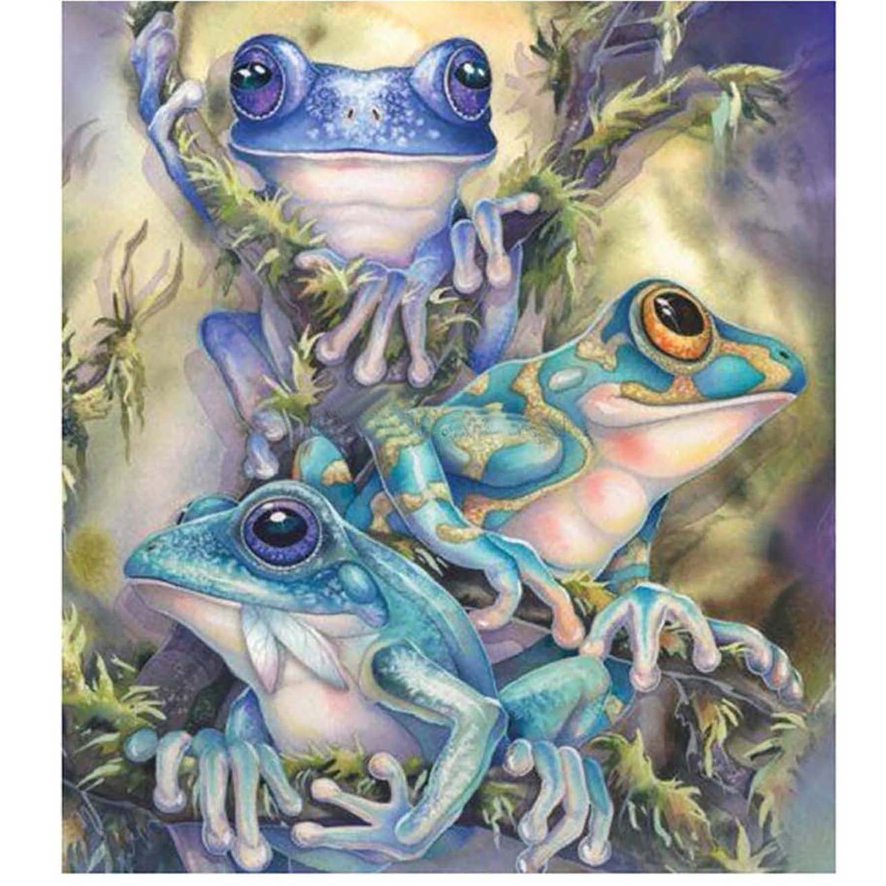 Abillyn 5D Diamond Painting Kits Full Drill, Frog DIY Diamond Art Kits for Adults Kids (Frog)