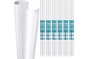 Tatuo Clear Shelf Liner Adhesive, 13.5' x 5' Clear Contact Paper Roll,...