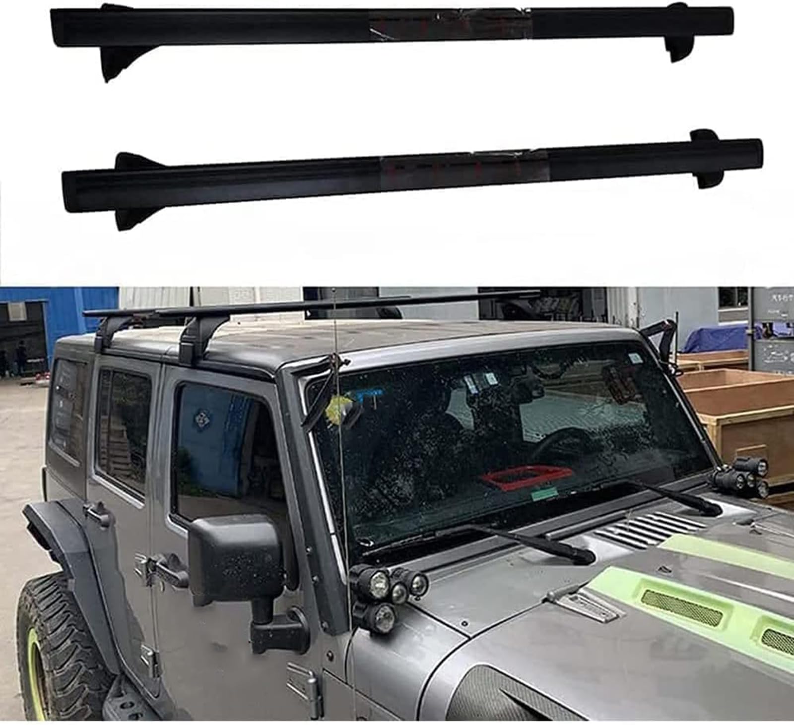 Bagażnik dachowy do Jeep Wrangler Rubicon JK/JL 2018 2019, Bagażnik Bagażnik Podróżny Ładunek Transport Akcesoria