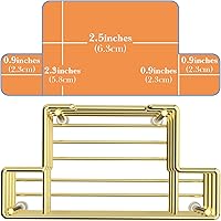 Vista 4 de Linkidea Soporte para cepillo de dientes de montaje en paredencimera para ducha, soporte para pasta de dientes de acero inoxidable, organizador de 3