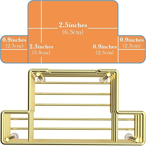 Miniatura 4 de Linkidea Soporte para cepillo de dientes de montaje en paredencimera para ducha, soporte para pasta de dientes de acero inoxidable, organizador de 3