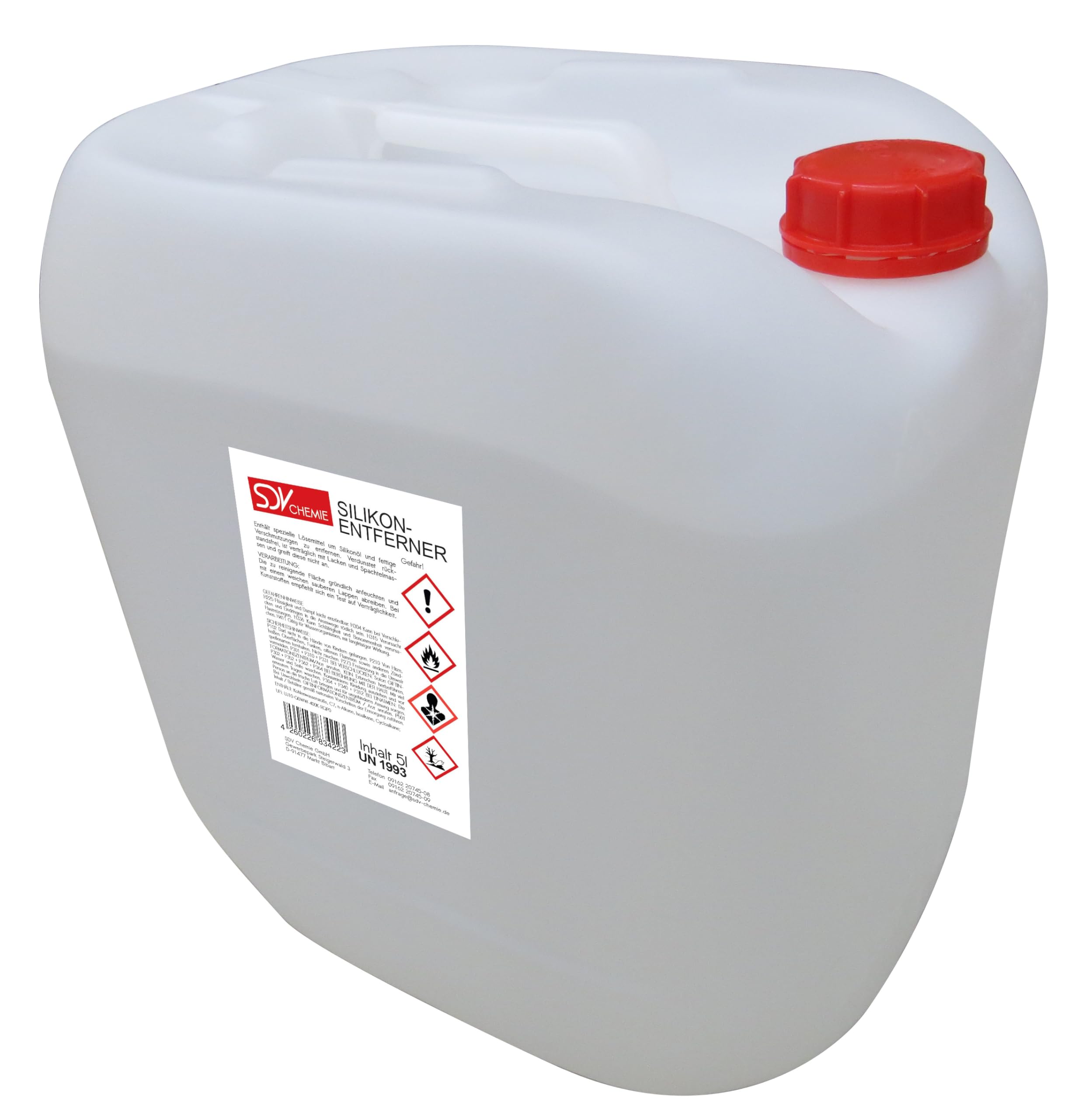 SDV Chemie Silikonentferner 2X 5 Liter 10L für Lackierer Siliconentferner Entfetter Reiniger