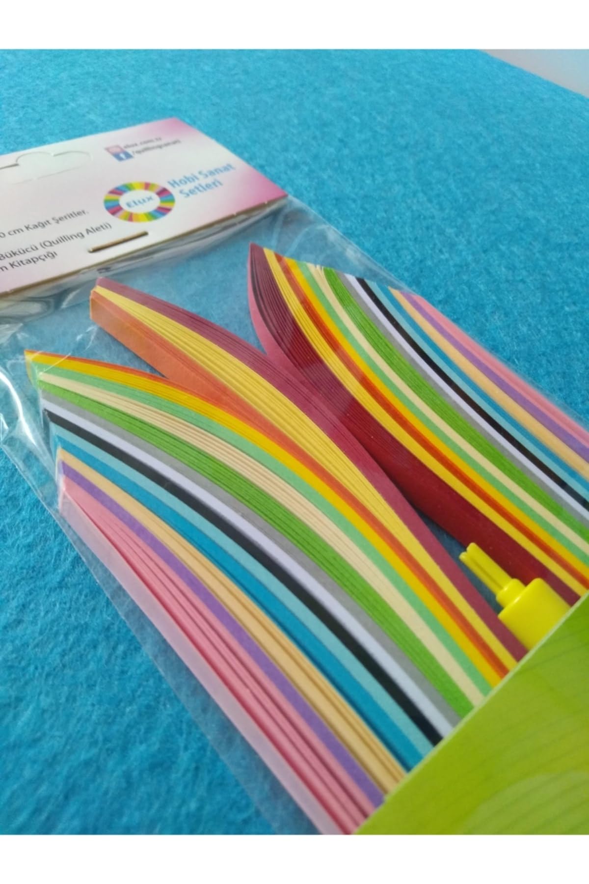 BİGİBU Quilling/quiling Set (İNCE) 0,5x50 Cm 150 Kağıt Şerit 8680422509887