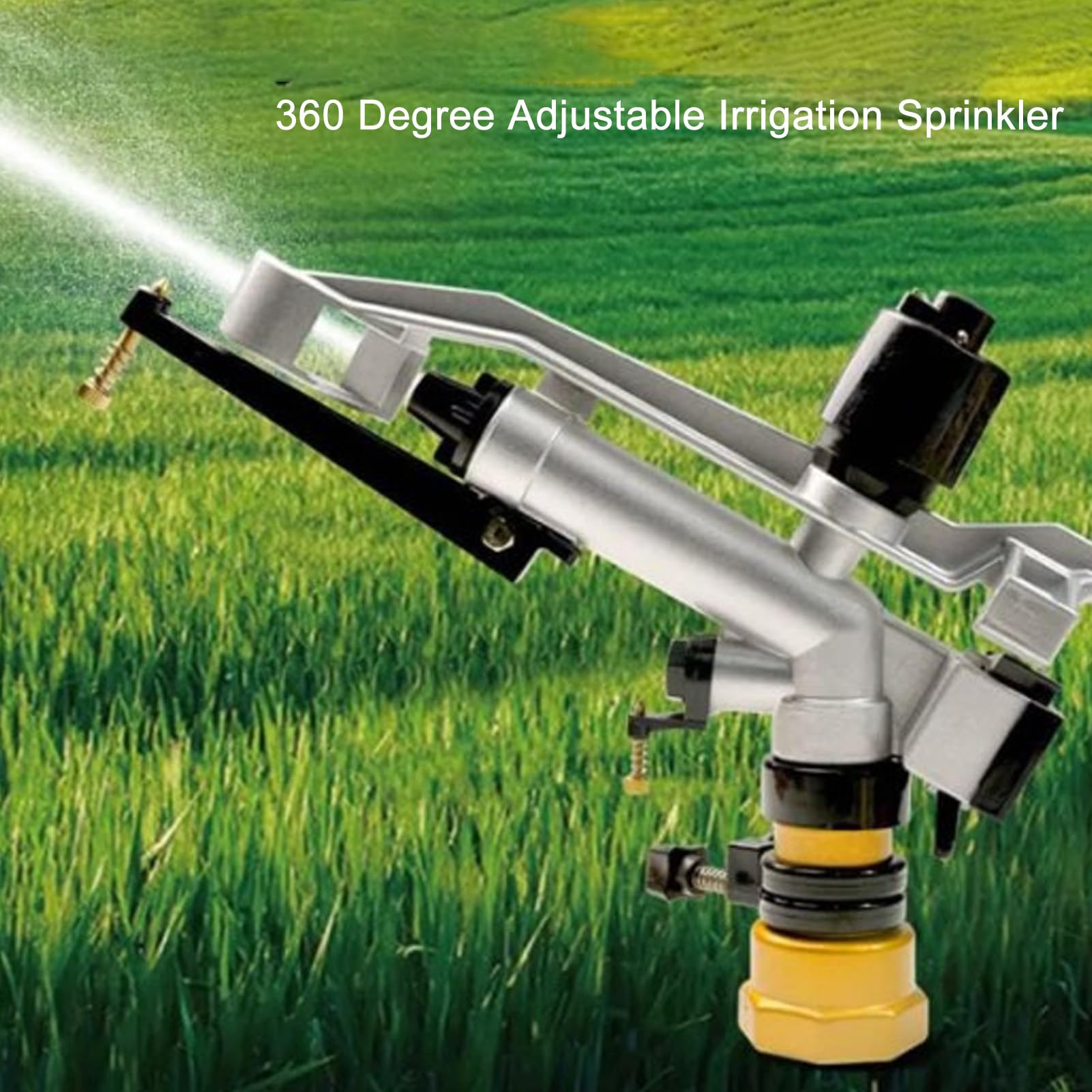 FNPT Testine per irrigazione per irrigazione Pistole per irrigazione a risparmio idrico Pistole per irrigazione rotanti automatiche a impatto per giardini, aiuole e frutteti