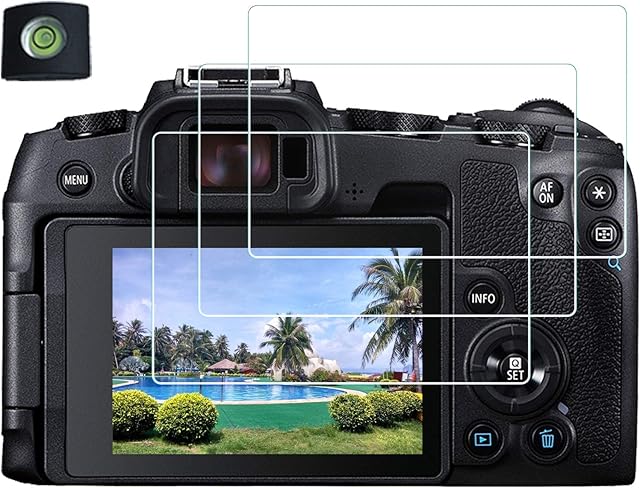 EOS RP Glass Screen Protector for Canon EOS RP Mirrorless Digital Camera, [3 +1 Pack] HUIPUXIANG 9H Tempered Glass Screen Protector Edge to Edge Protection