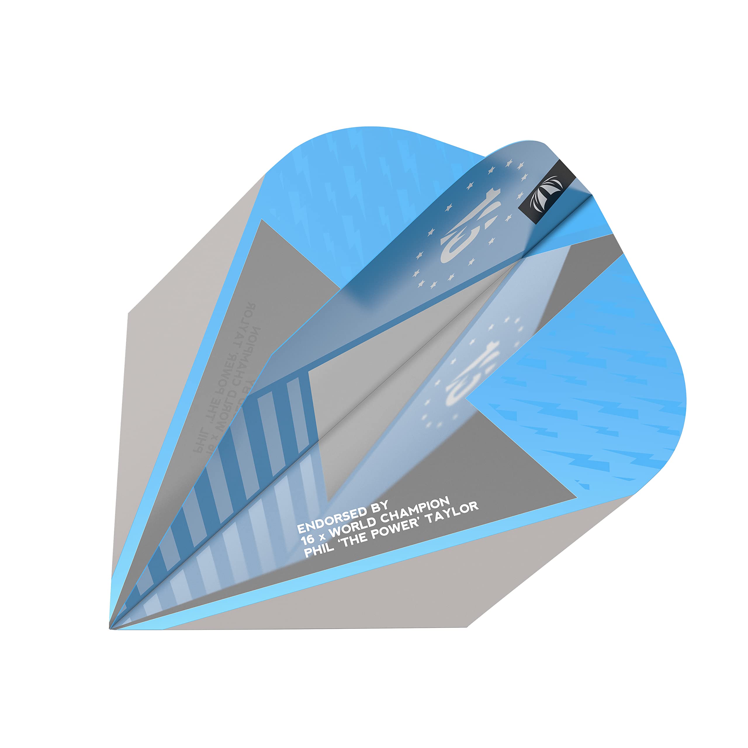 Target Darts Phil Taylor Power Series Dart Flights - Black and White