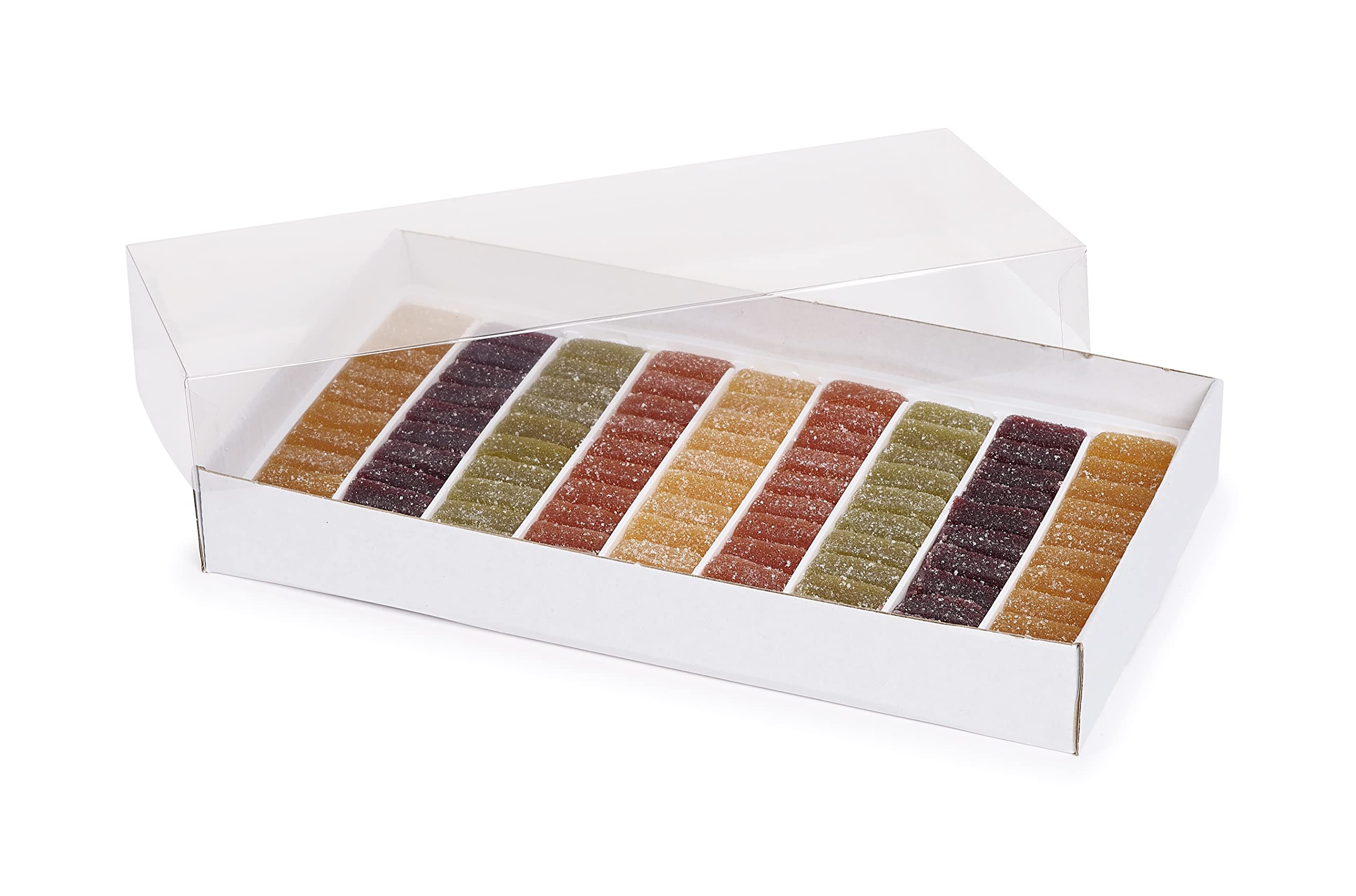 Pâtes de fruits en Lingots 900g, Saveurs (Fraise, Poire,Citron, Abricots, Cassis)