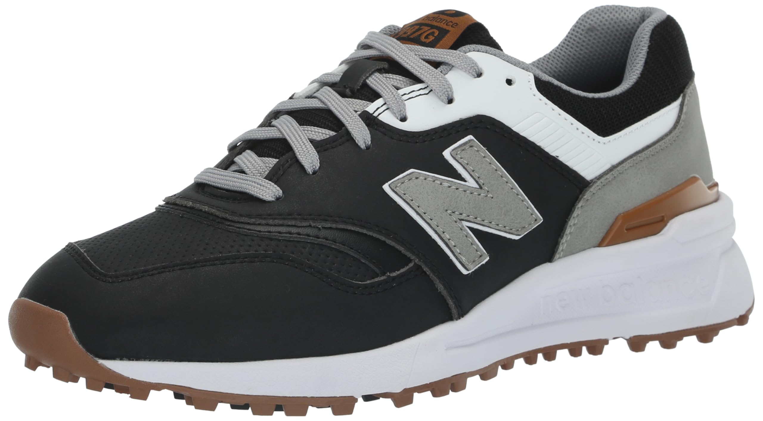 Amazon | New Balance メンズ ゴルフシューズ, ブラック/ホワイト