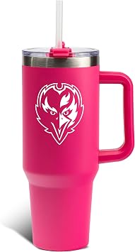 The Memory Company Officially Licensed NFL - Baltimore Ravens 40oz Pink Game Day Tumbler with Team Logo