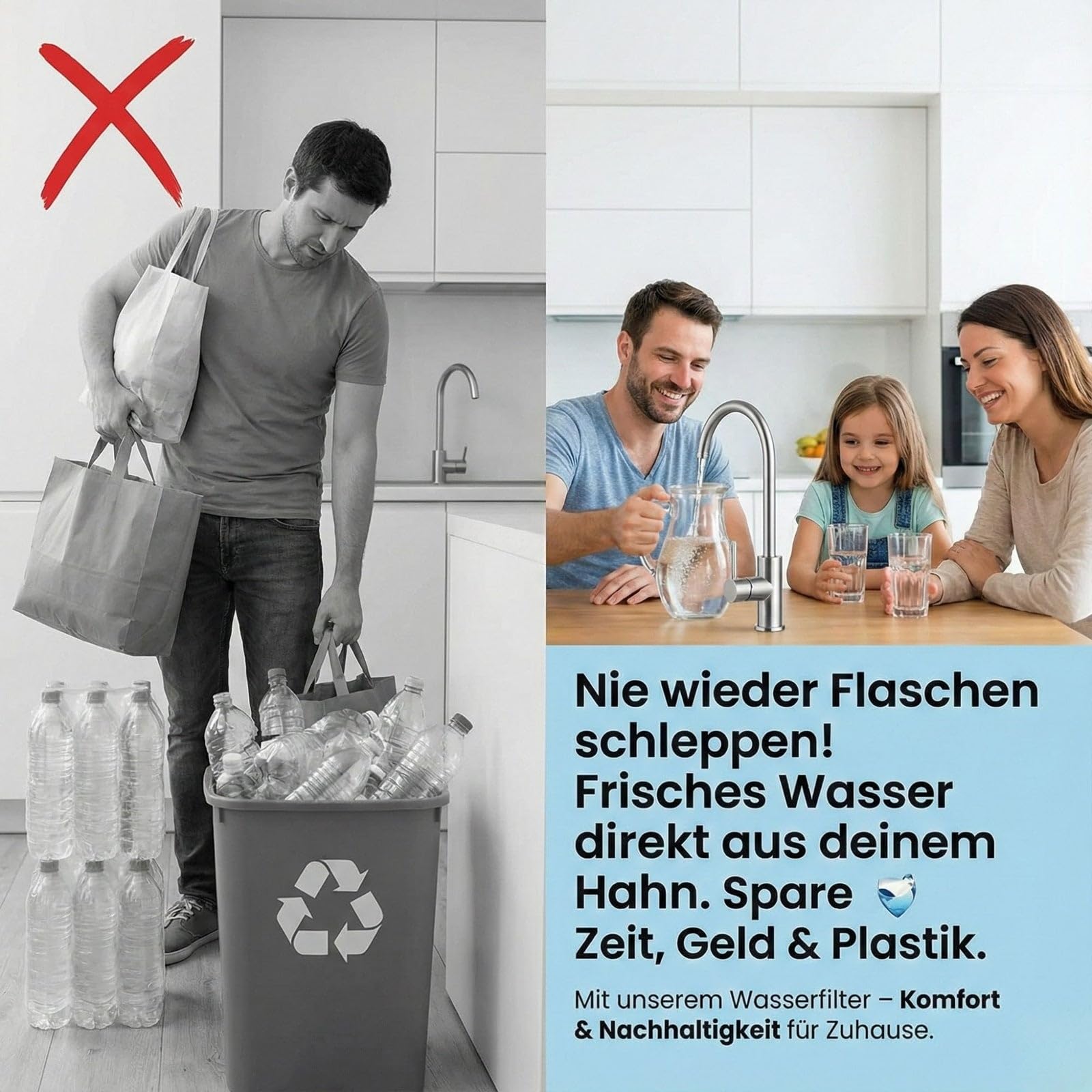 8-Stufen Umkehrosmoseanlage mit UV-C Klärer & Remineralisierung – 100 GPD Osmose Wasserfilter für die Küche, Untertisch Trinkwassersystem