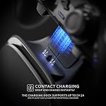 Charger Station for ps5 Controller, Fast Charging Dock for ps5 Edge Controller, Compact Stand with LED Indicator & Type C Charging Cable - Black