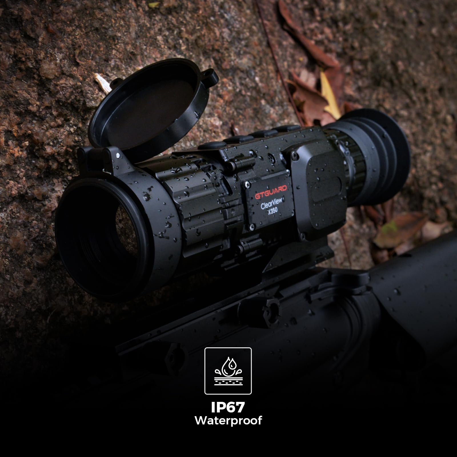 12um 384 x 288 Visores Térmicos para Rifles 35mm Visores Térmicos 64GB 50Hz para Caza