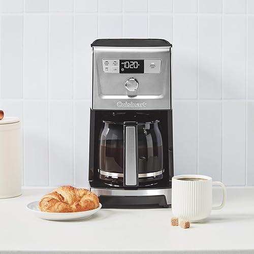 Miniatura 2 de Cuisinart Cafetera, jarra de vidrio programable PerfecTemp de 14 tazas con ajuste de 1-4 tazas, control de fuerza de preparación, pausa de