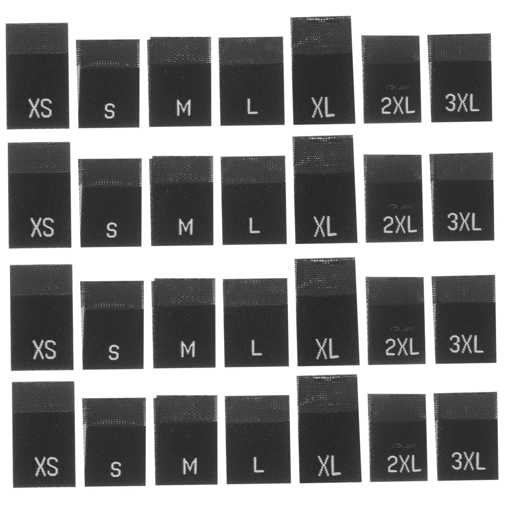 SOLUSTRE 2100pièces Étiquettes De Vêtements Étiquettes Coudre Pour Organiser Et Identifier Vêtements Tissu Pour Xs à Et Conviviales