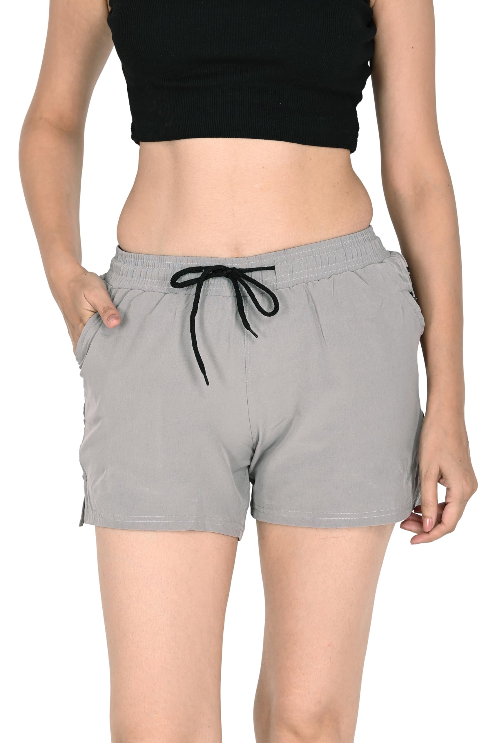 2 in 1 Running Sports Shorts for Women with Mobile Phone Pockets - Double Layered Yoga, Gym with Inner Tights for Women Workout - Quick Dry-picture-43