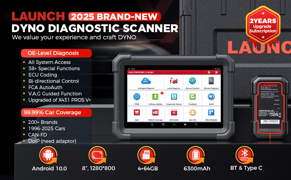 Amazon.com: Launch X431 PRO Dyno 2026 Upgrade Bidirectional Scan
