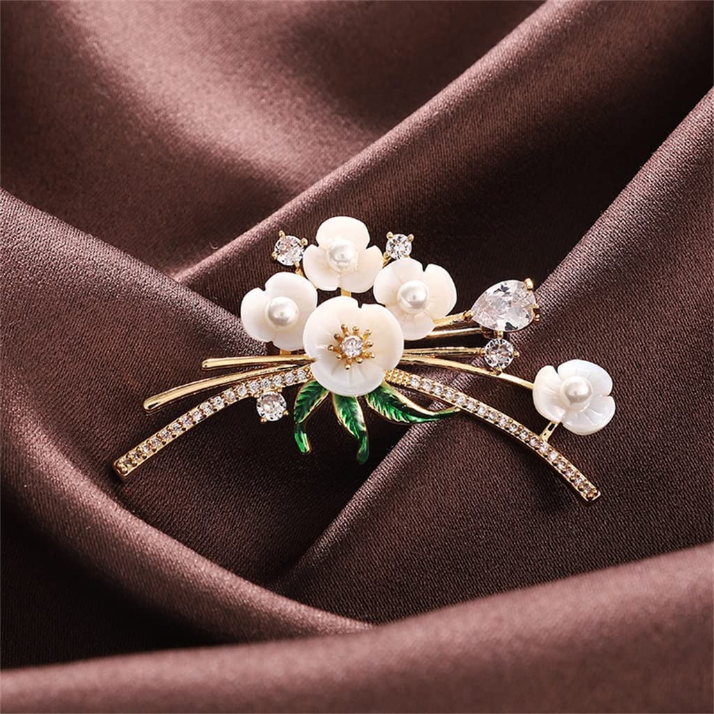 Broche de aleación, Chal Creativo para Mujer, Ramo de Solapa, Ramillete, Camisa Decorativa, 5,8 cm, Cuello, Hecho en China.