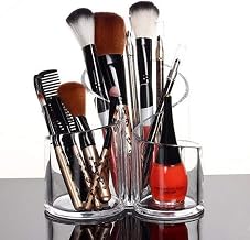 Clear Acrylic 3 Compartment Jewelry Holder Makeup Cosmetic Organizer, 1 Piece, Transparent (Acrylic)