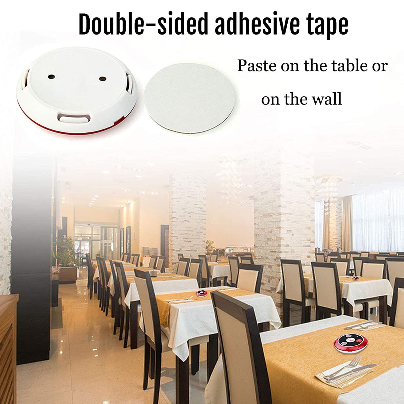 Retekess T128 Cercapersone Ristorante, Sistema di Chiamata Wireless, 48 Ore di Standby,1 Orologio e 20 Pulsanti di Chiamata e 1 Amplificatore Segnale, per Ristorante Bar Pizzeria