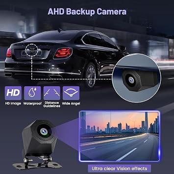 [4+64G] Hikity for Chevrolet Aveo Familia 2005 2006 2007 2008 Android Car Stereo, 9 Inch Touchscreen Radio Carplay/Android Auto/GPS Navigation/WiFi/Bluetooth+AHD Backup Camera