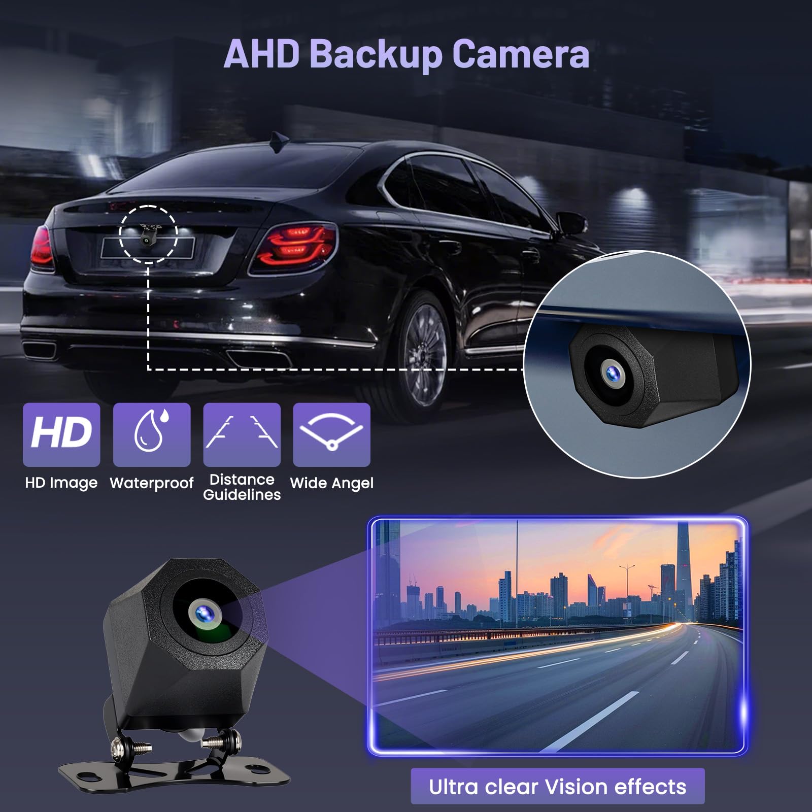 Hikity 5G WiFi 4+64G Android radio samochodowe do Toyoty Auris 2006-2011 Wireless Carplay Android Auto, 9-calowy ekran IPS radio samochodowe z nawigacją Bluetooth FM/RDS SWC kamera cofania