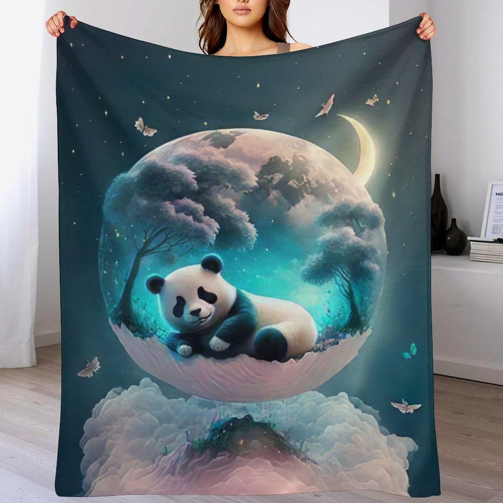 Couverture polaire panda pour canapé, l'alliée de vos soirées cocooning