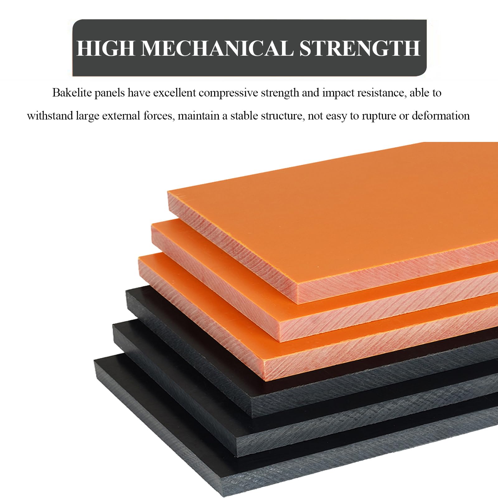DFDPAXL Black Phenolic Laminated Sheet 300×400×3Mm-300×400×10Mm Electrical Insulation Material Suitable for Mechanical Components,300×400×10mm