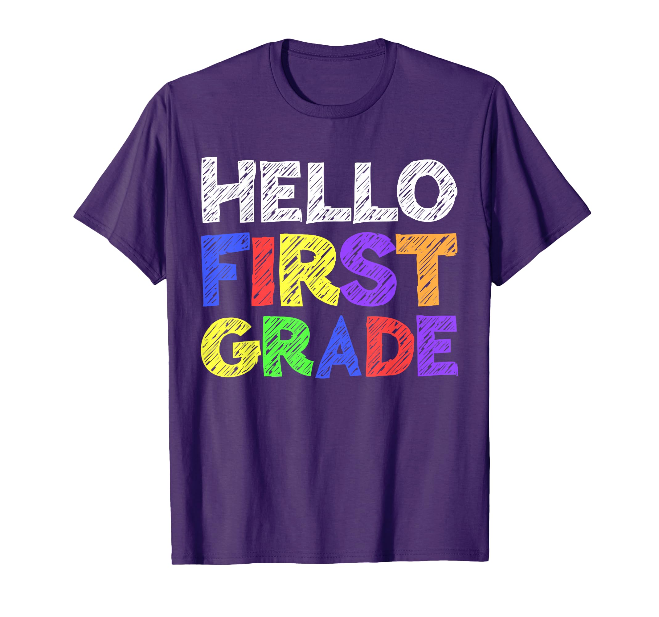 Hello First Grade Shirt 1st Grade Back To School Teacher T-Shirt
