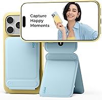 Vista 27 de MOFT Trípode para teléfono con palo selfie para iPhone, soporte de iPhone de múltiples ángulos, soporte de teléfono ligero y portátil, imanes Seafoam