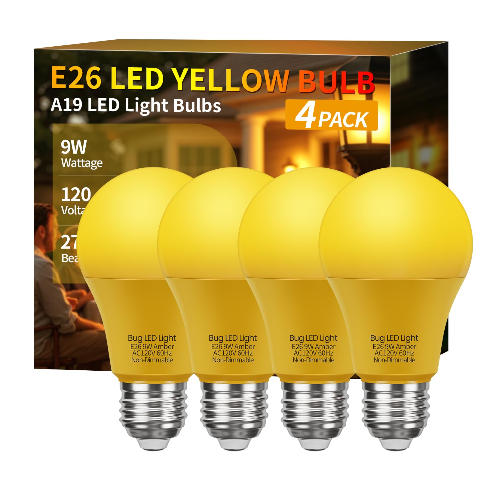 Roche Jaune A19 Yellow Bulb