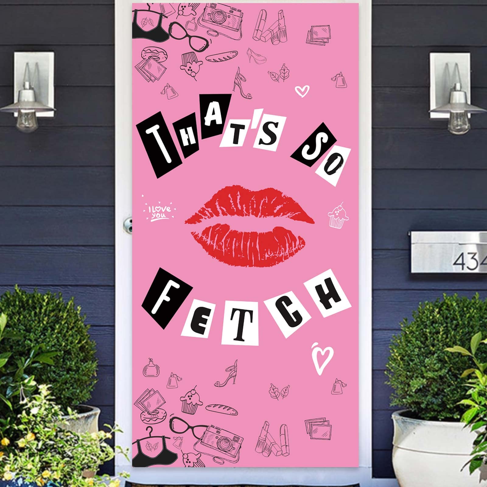 Buy That s So Fetch Hot Rose Pink Lip Happy Birthday Banner Background