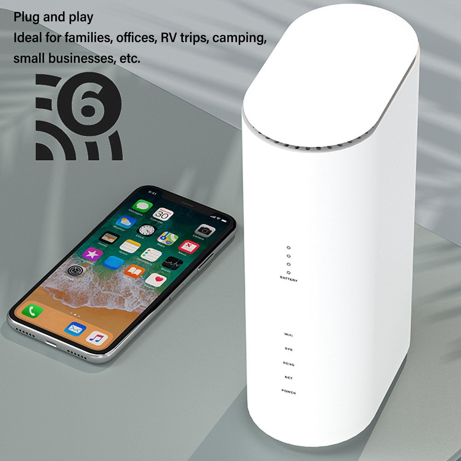 Router WiFi 6 Dual Band, 8 Antenne Ad Alto Guadagno, Plug and Play, Condivisione di Dispositivi Multipli, Stabile e Affidabile, per Casa, Ufficio, (Spina europea)