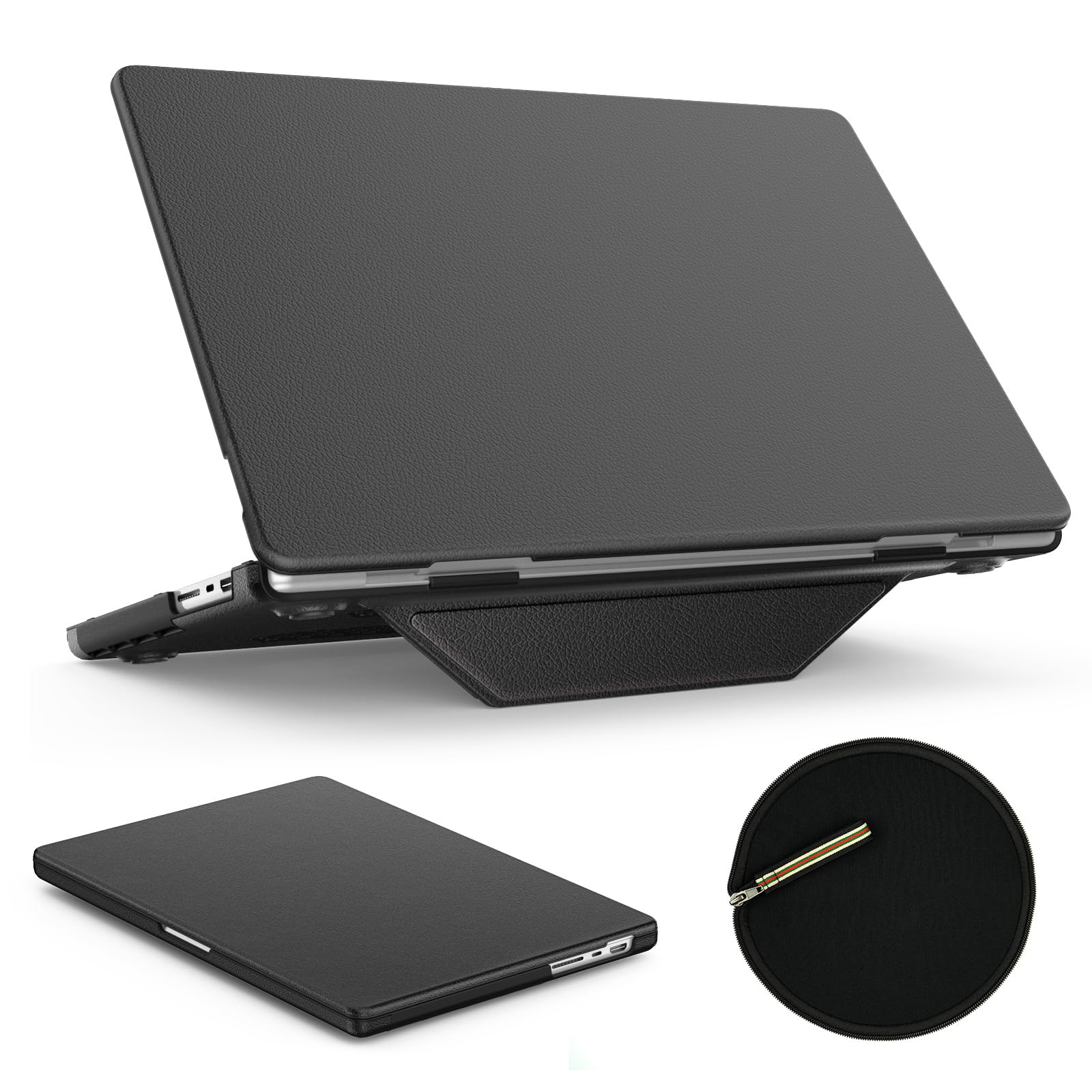 SEYMAC Shockproof Case For MacBook Pro 16 Inch (2021-2023 M1/M2/M3) With Folding Stand