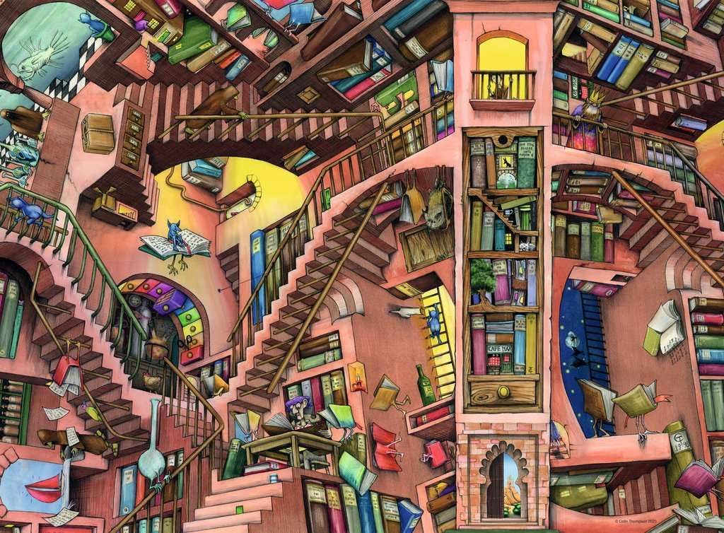 Ravensburger Puzzle 12000681 Ludicrous Libray 500 Pieces Puzzle for Adults and Children from 12 Years