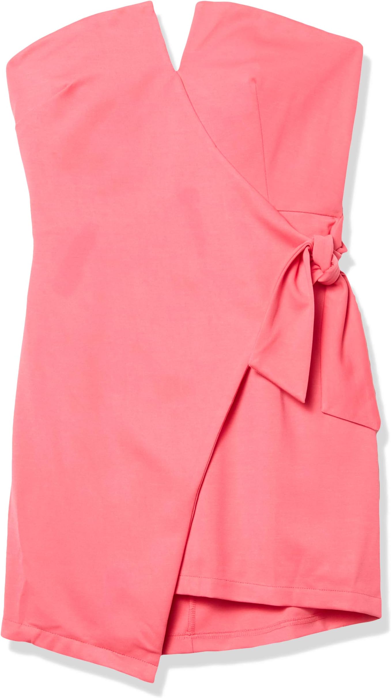 Women's Raiza Surplice V-Neck Strapless Faux Wrap Mini Dress, Fandango Pink, XL