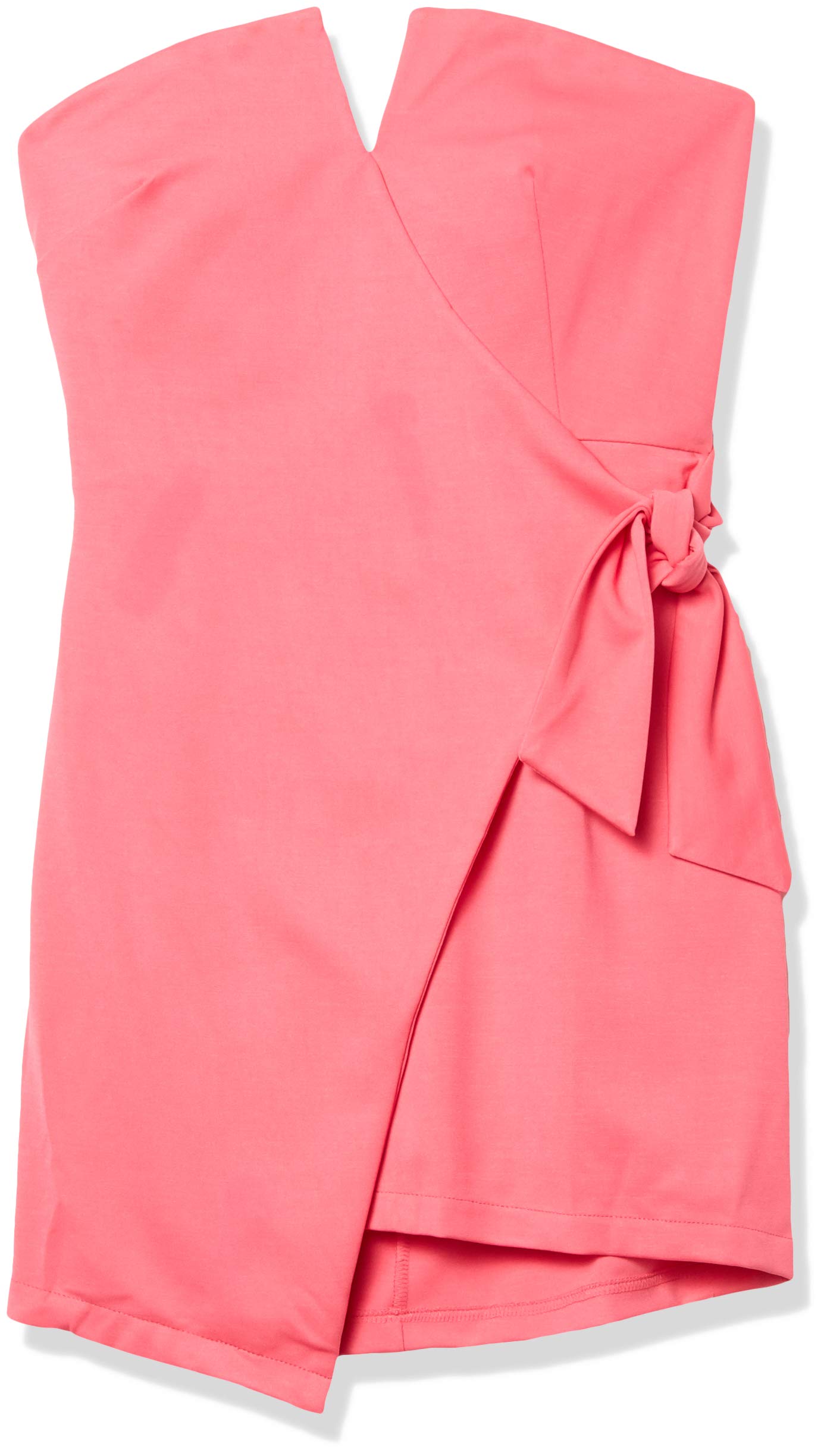 Women's Raiza Surplice V-Neck Strapless Faux Wrap Mini Dress, Fandango Pink, XL