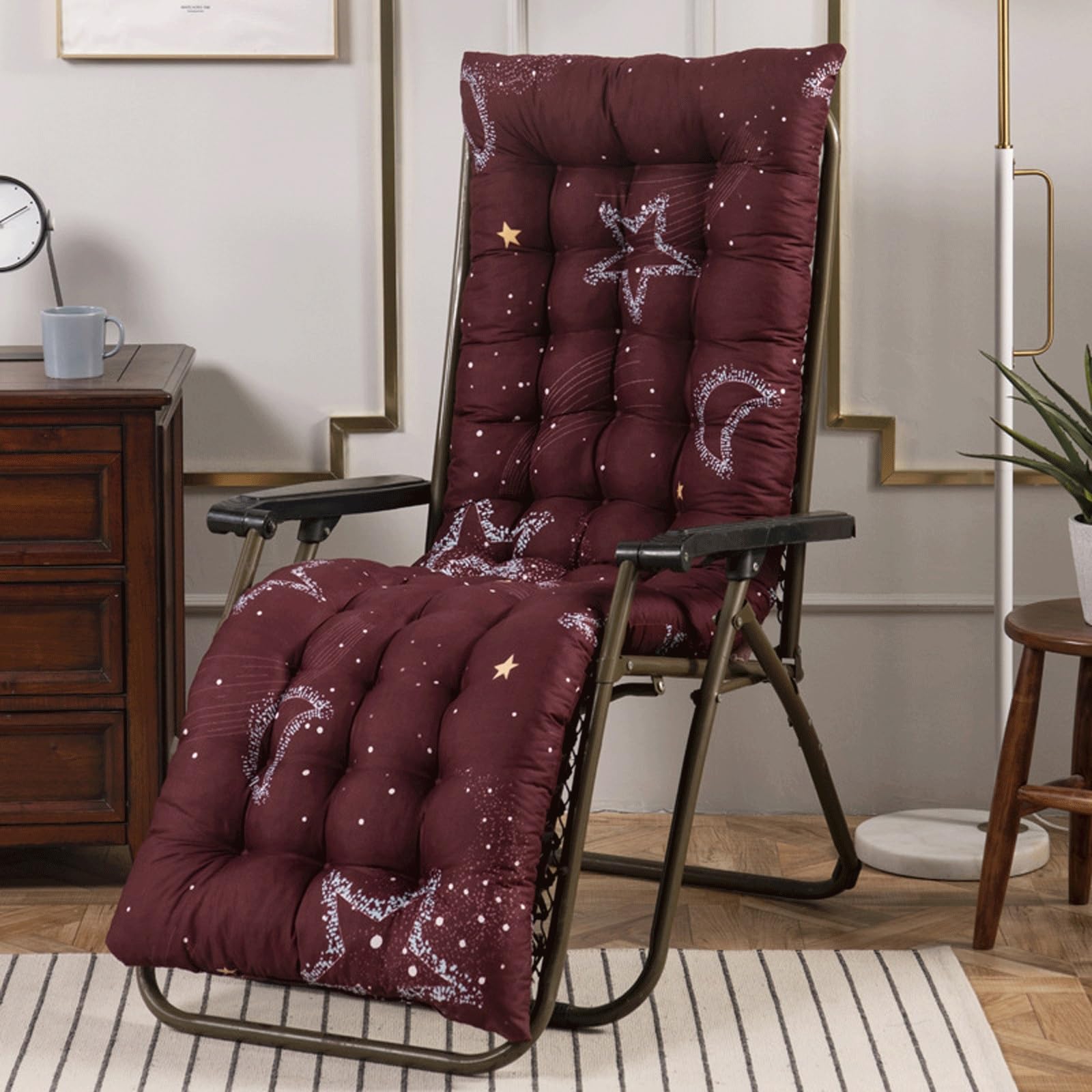 Cuscini Materasso per lettino prendisole Cuscino per lettino prendisole Cuscino per sdraio 170x53x973 cm Materasso per lettino prendisole antiscivolo per poltrona relax Copertura per lettino