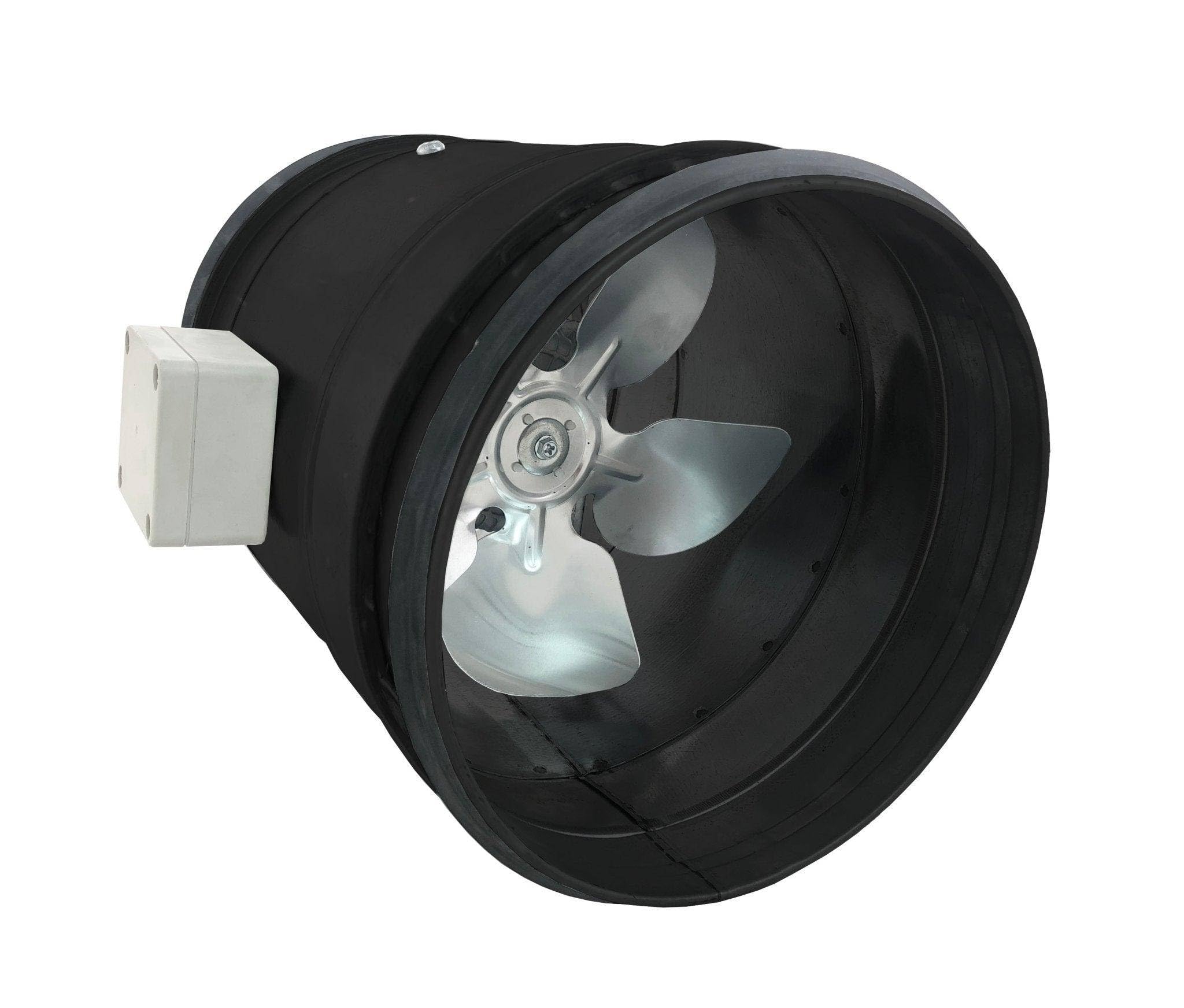 Extractor Helico-centrífugo de Alto Rendimiento para Conductos - 300 mm/Acero Galvanizado