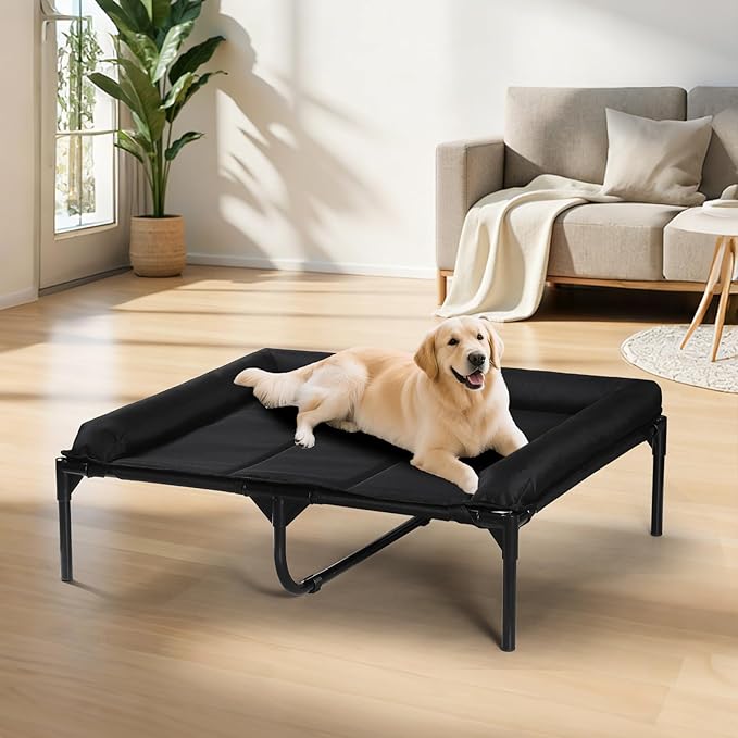 Cama Elevada para Perro Mediana con Refuerzo 3 Lados Lavable miniatura 7