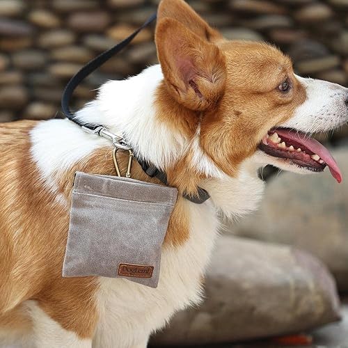 Miniatura 5 de Bolsa de golosinas para perros, bolsa de entrenamiento para perros y cachorros, bolsa de entrenamiento manos libres, incluye mosquetón, para viajes