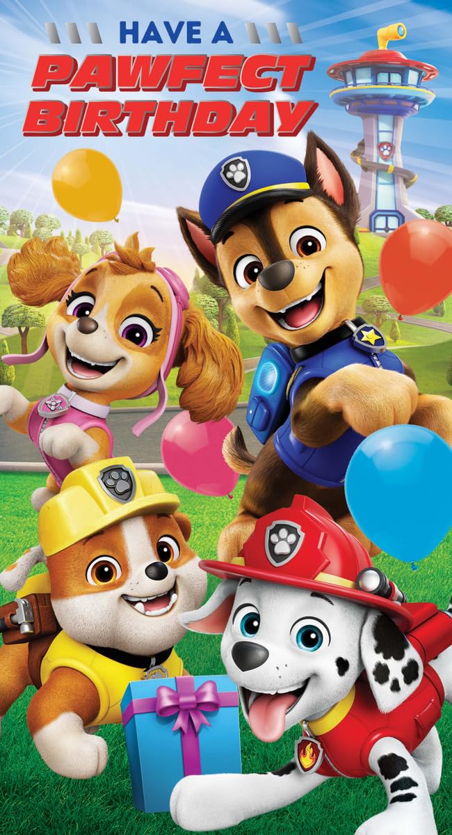 PAW PATROL BIRTHDAY CARD, HAVE A PAWFECT BIRTHDAY CARD FOR PAW PATROL LOVERS