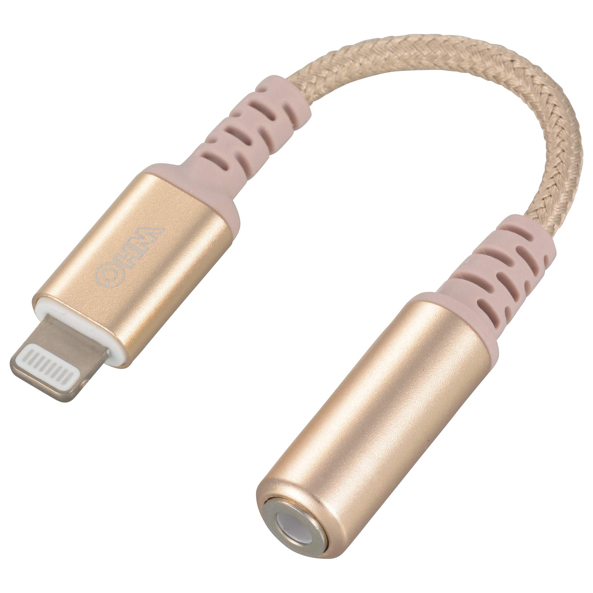 Amazon.co.jp: AudioComm φ3.5mmヘッドフォンジャック変換ライトニング