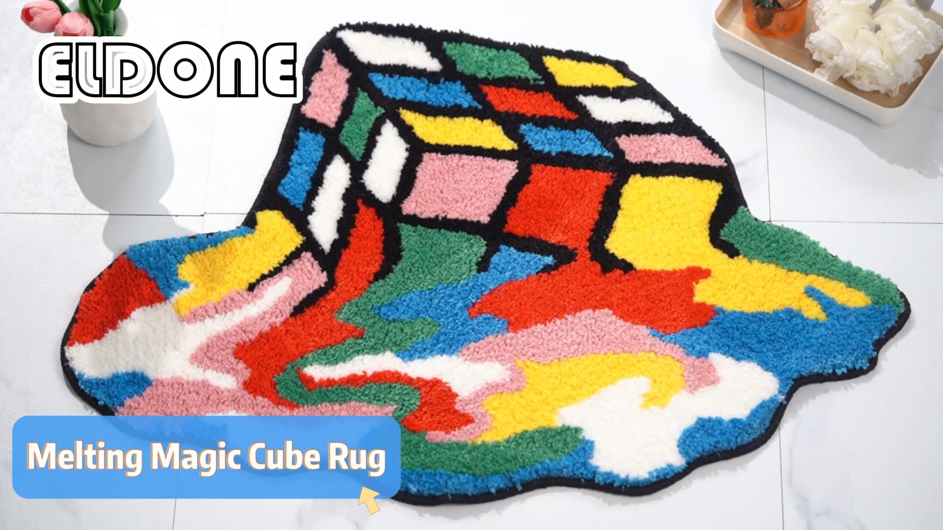 Tapete ELDONE Melted Magic Cube 86 x 61 cm Antideslizante miniatura 7