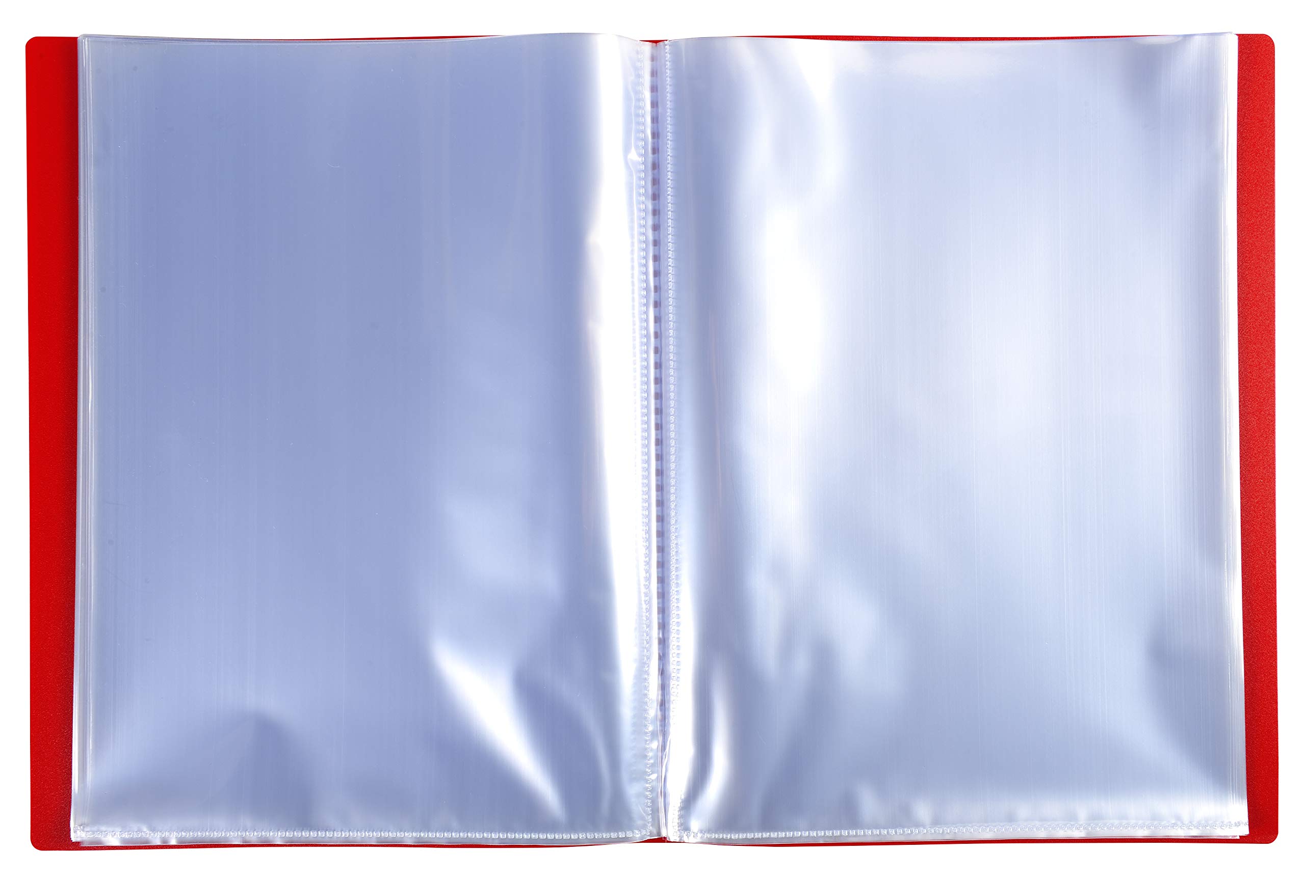 Exacompta Opak Document Holder 100 Pockets Red Pack Of 8