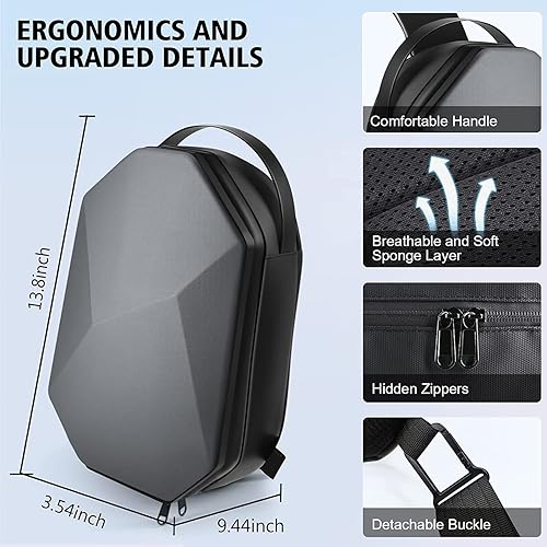 Miniatura 4 de TOENNESEN Funda de transporte rígida compatible con Meta Quest ProOculus Quest 2 accesorios VR con KiWiBOBOBOVR todas las correas para la cabeza y