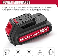 Vista 9 de Eastvolt Compresor de aire para inflar neumáticos de 12 V, potencia eléctrica multiusos, máximo 150 PSI con medidor de medición de 4 unidades, 3