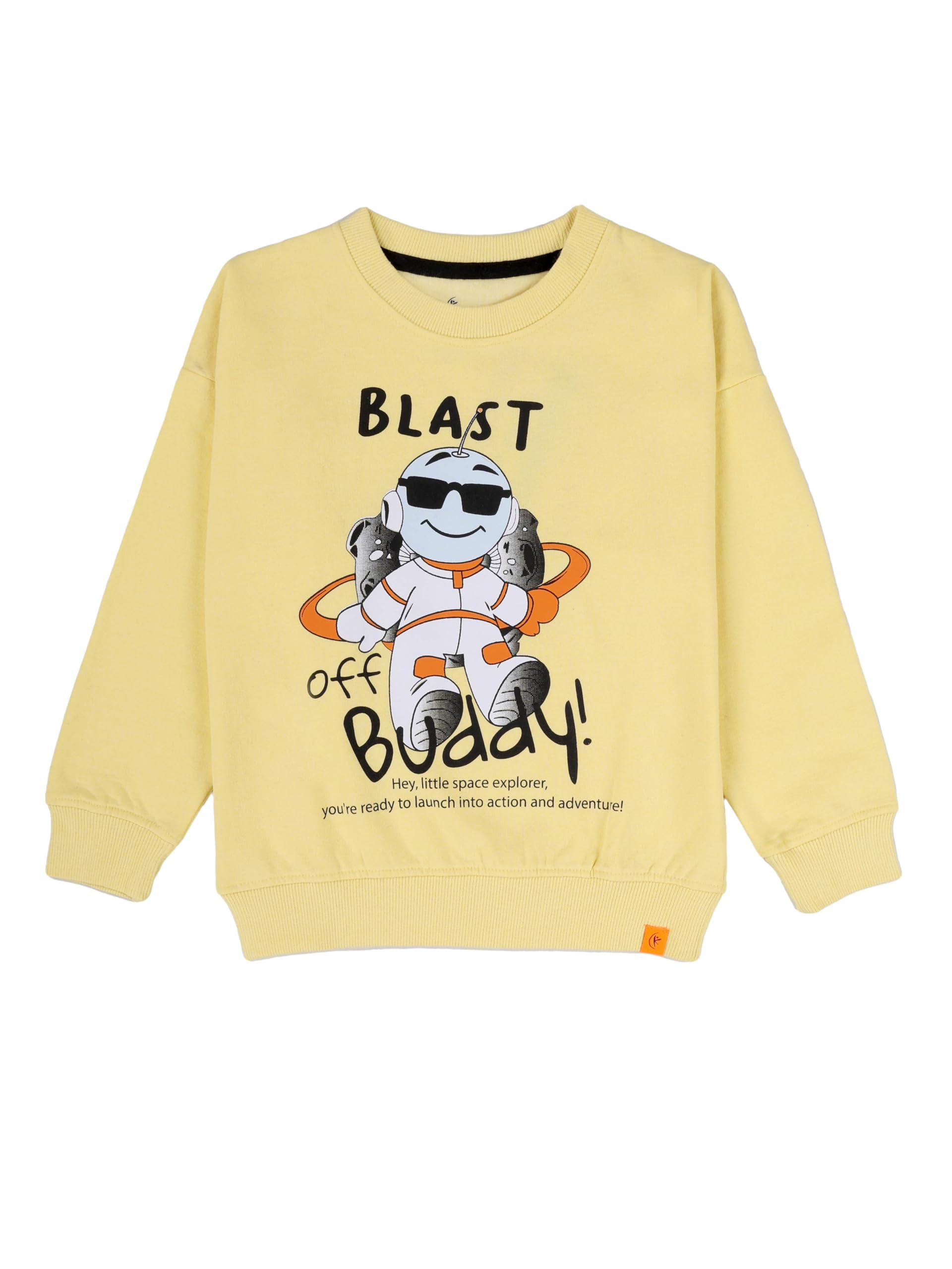 KiddoPanti Boys Fleece Printed Round Neck Sweatshirt-image-30