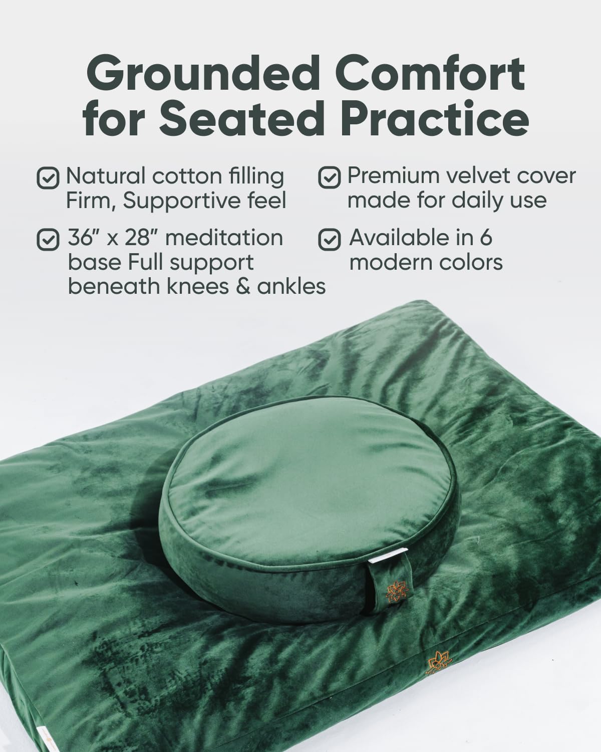 Tapis de méditation Zabuton ECO 80 × 80 cm