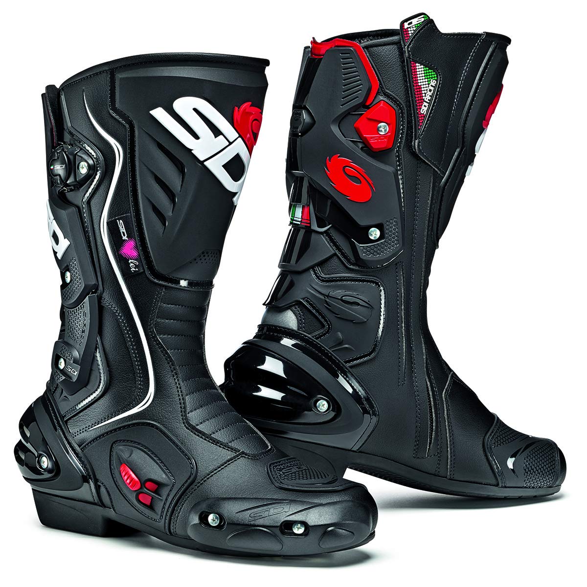 SidiRoad Motorcycle Boots, Professional Racing Boots for Women VERTIGO 2 LEI, Elastic Zip, Ankle Support