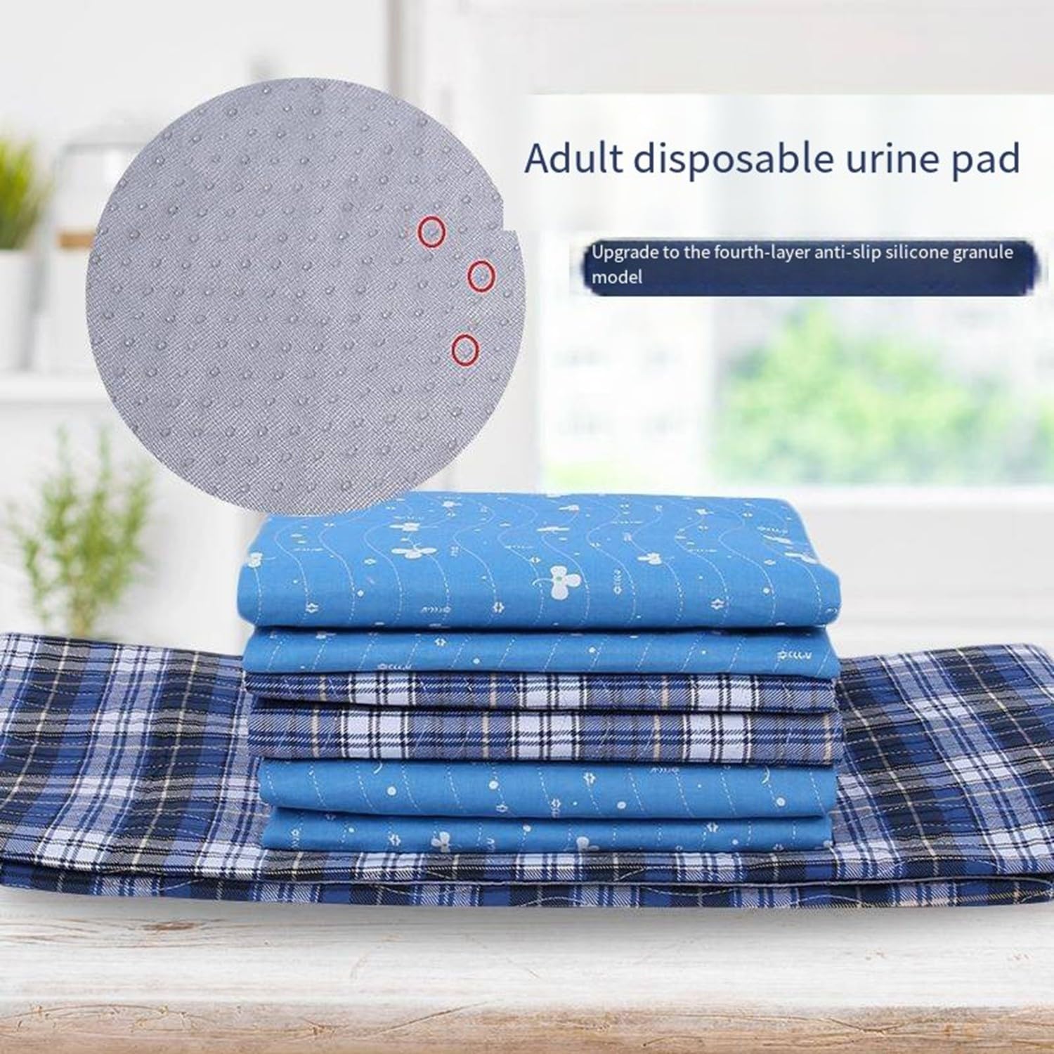 Empapador Cama Adultos Y Niños Lavables Protección,Impermeable Reutilizable, Absorbente,A Prueba De Fugas,Compresas Anti-Orina,Colchones Anti-Orina Para Pacientes,Parálisis,Encamados A,120×180CM
